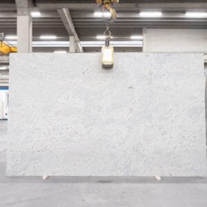 Kashmir White Leatherlook Graniet Keukenbladen